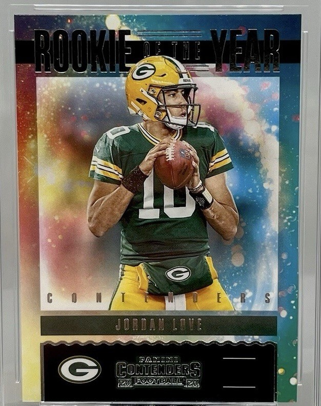 2020 Panini Contenders - Rookie of the Year Contenders Jordan Love #RY-JLO (RC)