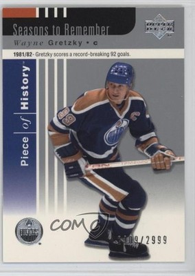 2002-03 Upper Deck Piece Of History 2309/2999 Wayne Gretzky #91 HOF 4ib