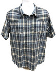 Patagonia Plaid Short-Sleeve Snap / Button Up Shirt XL Lightweight Hiking Trail