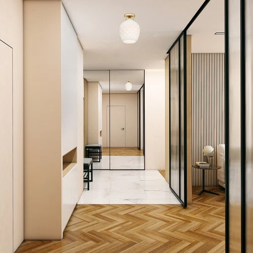 Designers Fountain D289M-SF Dita 9"W Semi-flush Ceiling Fixture - Nickel - Picture 5 of 5