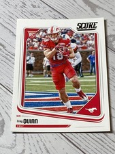 2018 Panini Score Trey Quinn RC #410 SMU Rookie Football Card. rookie card picture