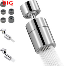 Kitchen Sink Tap Aerator Solid Brass 80-Degree Big Angle Swivel Faucet Aerator D