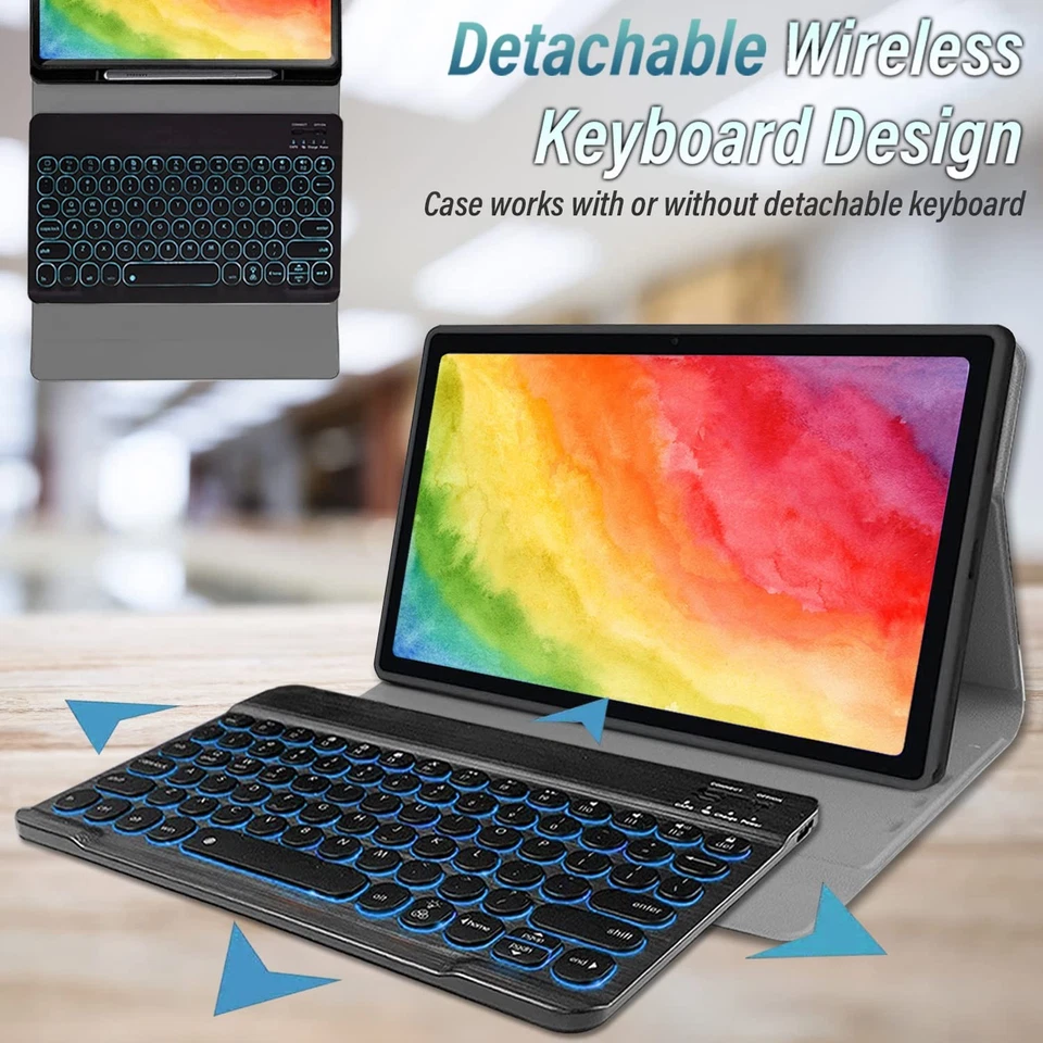 Backlit Keyboard Case for Samsung Galaxy Tab S5e 10.5 Inch 2019(SM-T720/T725/... - Image 3 of 4