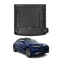 Omac Gummi Kofferraumwanne FüR Audi Q8 4MN 2018-2026 TPE Laderaumwanne Schwarz