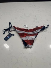 NWT Pelagic Women's Medium Key West Bikini Bottom Americamo Reversible Swimsuit