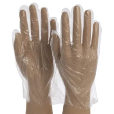 Food Service Food Prep Plastic Gloves Clear 10000 per Case