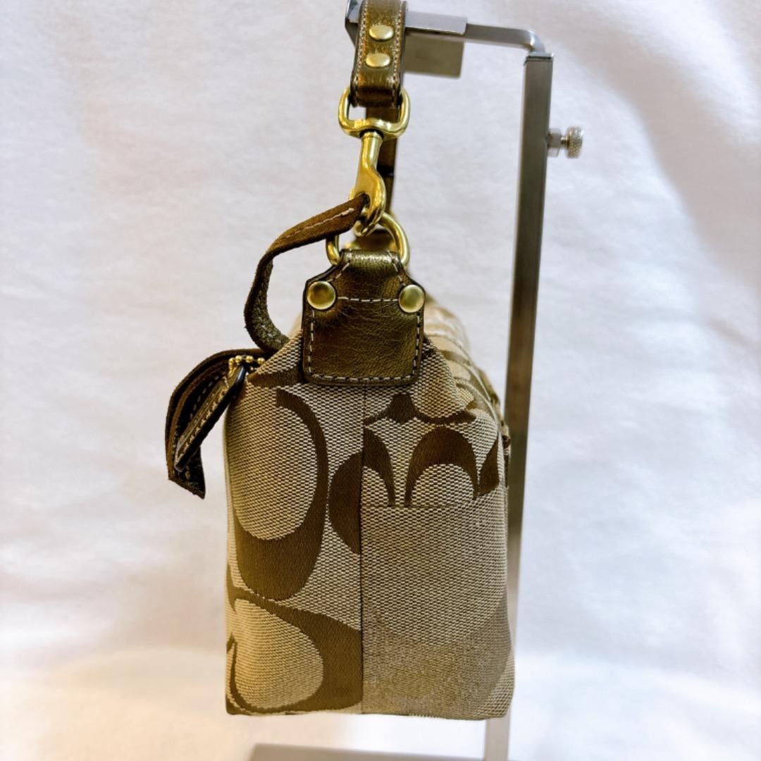 Coach Patchwork Accessory Pouch Canvas Leather Ra… - image 7