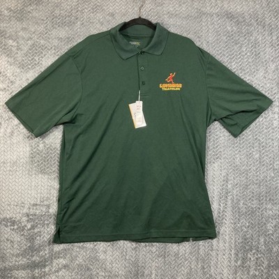 Lavaman Triathlon Waikoloa Hawaii Polo Shirt Green Mens 2XL NWT Rare Collectible