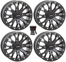 System 3 SB-4 Beadlock Black (6+1) UTV Wheels 15" Textron Wildcat XX (4)