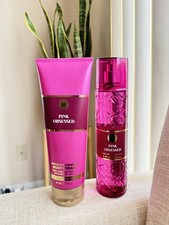 BATH AND BODY WORKS PINK OBSESSED BODY MIST AND CREAM SET BRAND NEW