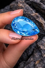 70 Ct Natural Aquamarine Pear cut Gemstone Santa Maria Aquamarine Gemstone