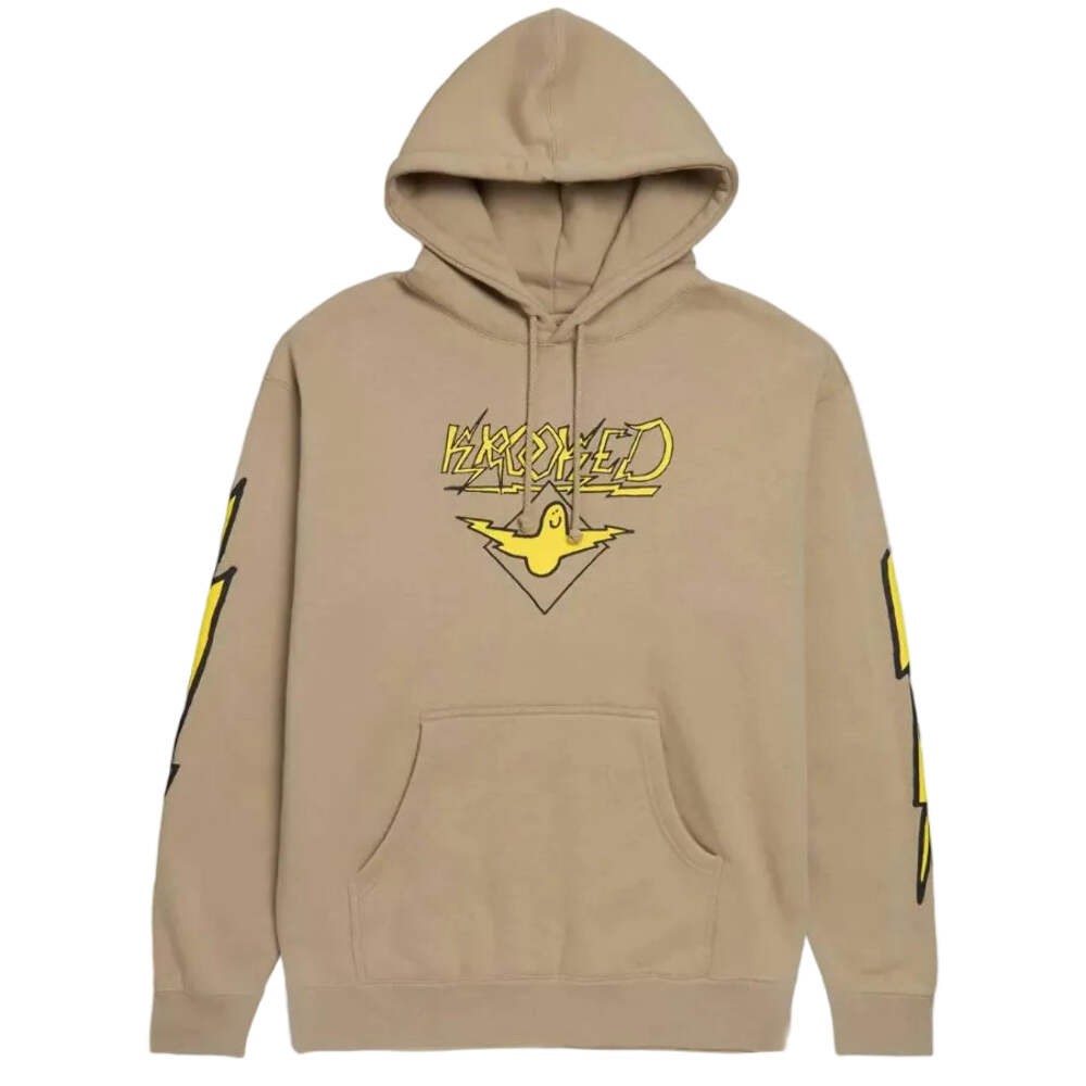 Krooked Hoodie Bird Lightening Sleeve Sand Mens Sweater Skat