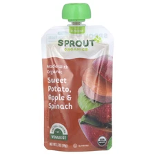 Baby Food, 6 Months & Up, Sweet Potato, Apple & Spinach, 3.5 oz (99 g)