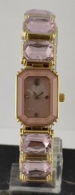 Beautiful Swarovski Quartz Pink Dial Women Wristwatch Steel Band ''Stay Stylish''