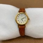 SEIKO women's vintage 1990s Tisse dress watch leather band 1N01-OK40 WORKS