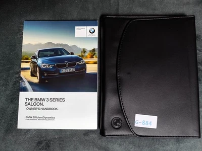 GENUINE BMW 3 SERIES SALOON F30 2015-2019 OWNERS MANUAL HANDBOOK PACK G-884 - Image 1 of 3