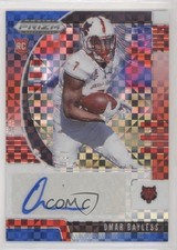 2020 Prizm Draft Picks Rookies Red White & Blue 18/99 Omar Bayless #208 Auto 0c2