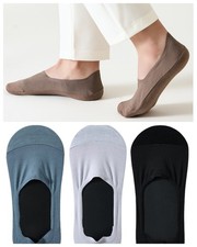 5 Pairs Men Summer Quick Dry Breathable Boat Socks Non Slip No Show Thin Socks