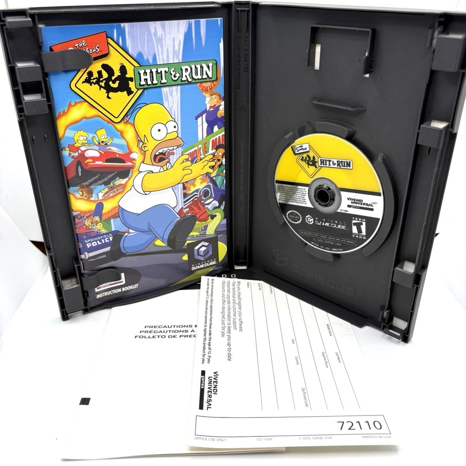 GameCube Los Simpson: Hit & Run (GameCube, 2003) en caja original con registro Foto 2 de 4