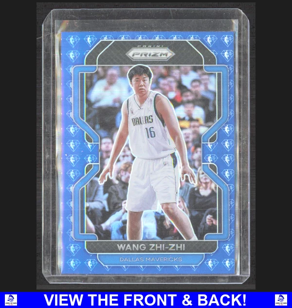 Wang Zhi zhi 2021 Panini Prizm 75th Anniversary Blue SP DAL Mavericks 273