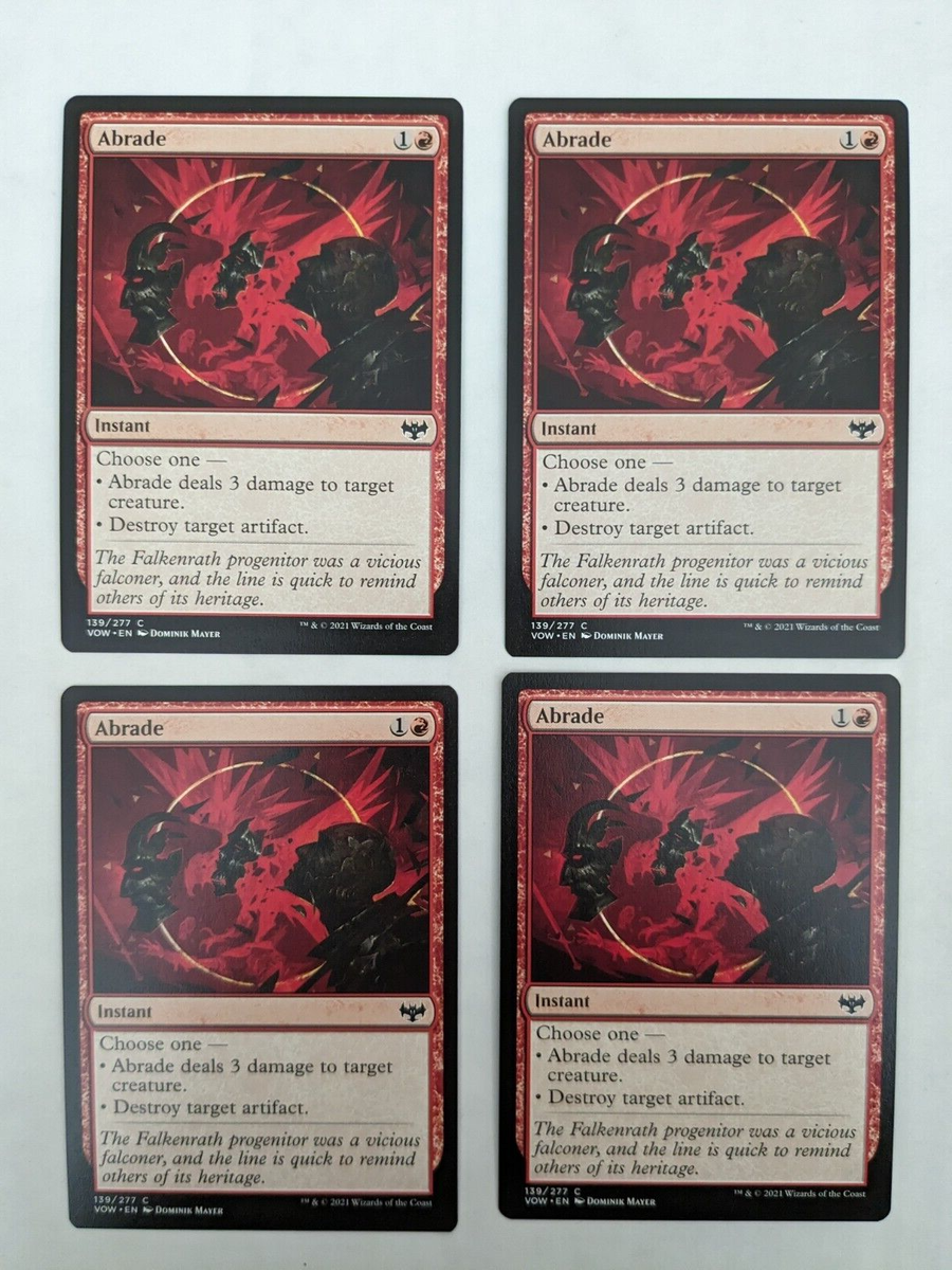 abrade mtg card Magic The Gathering - Innistrad - Crimson Vow - The Lost Caverns of Ixalan (LCI) #131 Illustrated by Bartek Fedyczak Magic Abrade MTG Proxy - Single