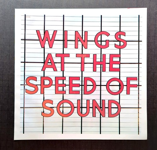 Cubierta de álbum de música rock grabado de Paul McCartney WINGS placa de libro impreso artístico - Imagen 3 de 3