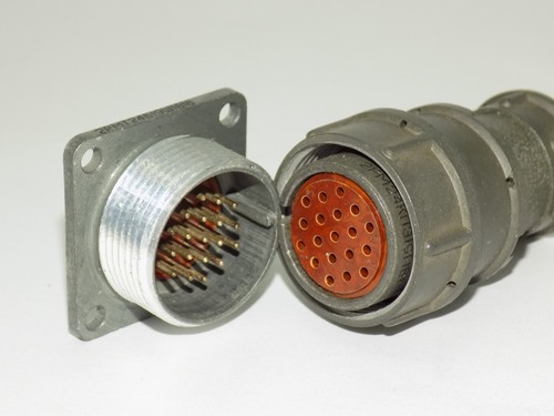 2RM24 19-polig UdSSR Militär Staat Rundgewinde Stecker, Stecker + Buchse Set - Bild 6 von 8