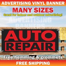 AUTO REPAIR Advertising Banner Vinyl Mesh Sign Oil Change Tune Up Brakes Service