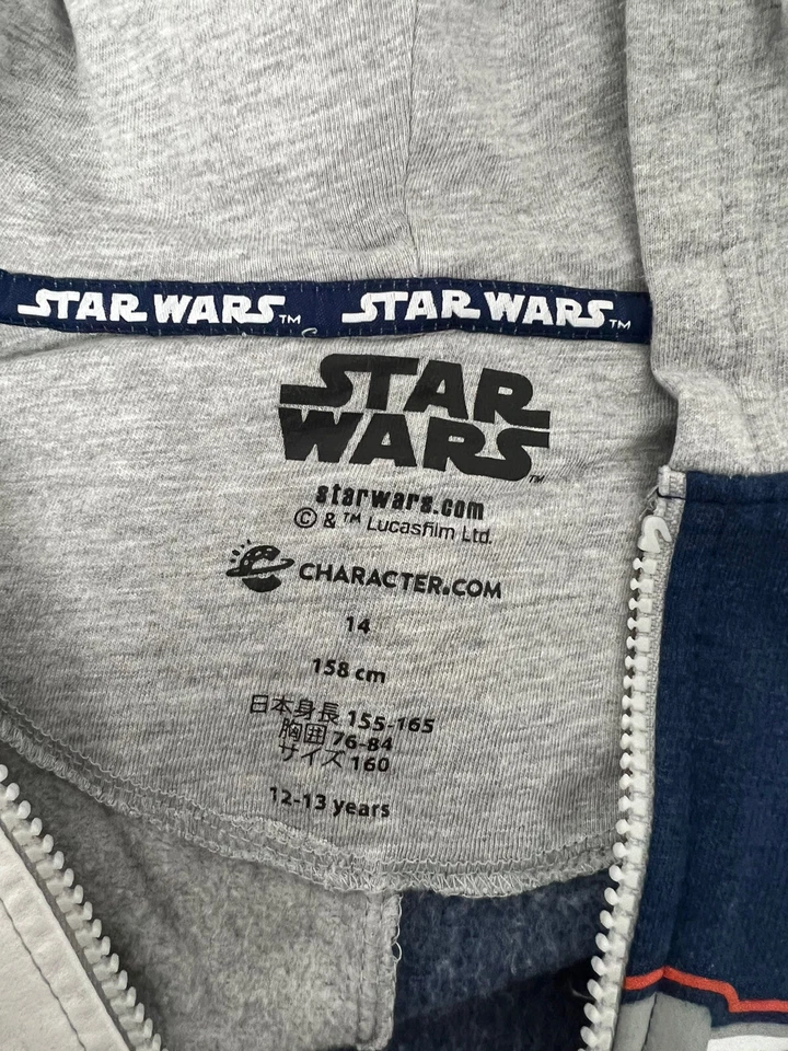 Sudadera Star Wars Niño "Dark Side" Storm Trooper Y Darth Vader Cremallera Talla 14 Foto 4 de 4