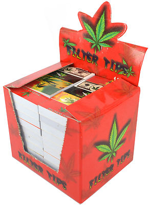 Filter Tips Red Box Kakerlaken Papierkarte Rollen Rotauge Filterspitze 50 pro Heft