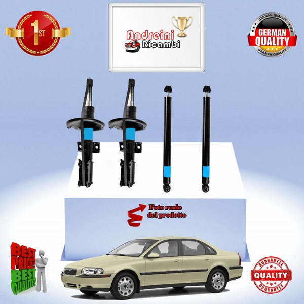 Set 4 StoßDäMpfer Vorderseite + Heck Xvolvo S80 2.5 Tdi 103KW 140CV Von 1999->-image