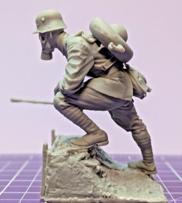 Ultradetailliert Deutsche Sturmtruppe mit Flammenwerfer 1918 WW1 Scale 1:16