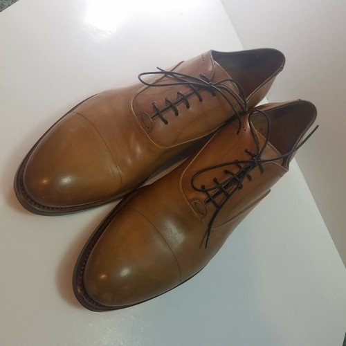 Zapatos De Vestir Franceschetti Barneys Puntera Talla 45 Cuero Tostado  Hecho Italia #0378131 | eBay