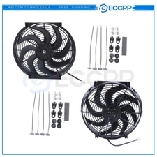 Radiator Condenser Cooling Fan 14" Inch Universal For 1994-1998 Chevrolet Chevy