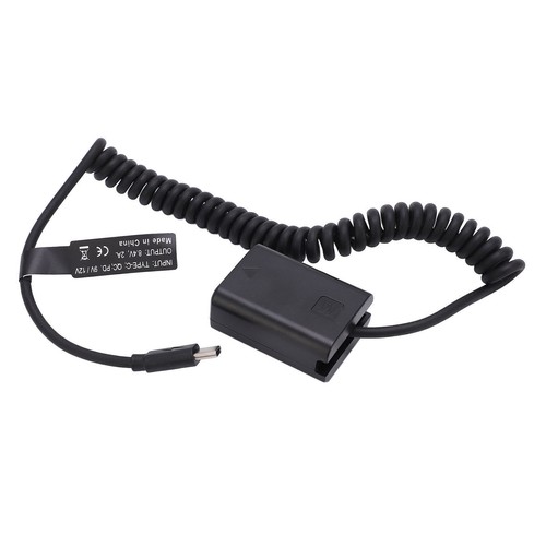 Type C Power Adapter DC Coupler FW50 Full Decoded Dummy Battery for Sony A6000 - Picture 11 of 12
