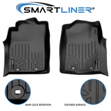 SMARTLINER Custom Fit Floor Mats 1st Row Liner Set OEM 2012-2015 Toyota Tacoma