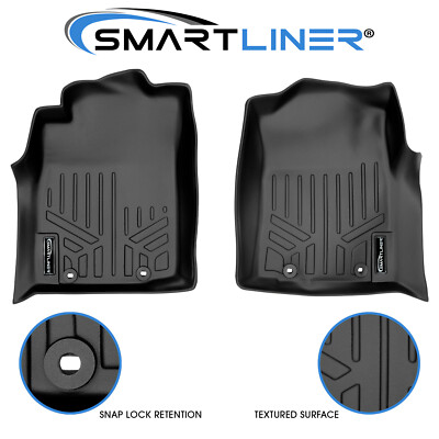 SMARTLINER Custom Fit Floor Mats 1st Row Liner Set OEM 2012-2015 Toyota Tacoma