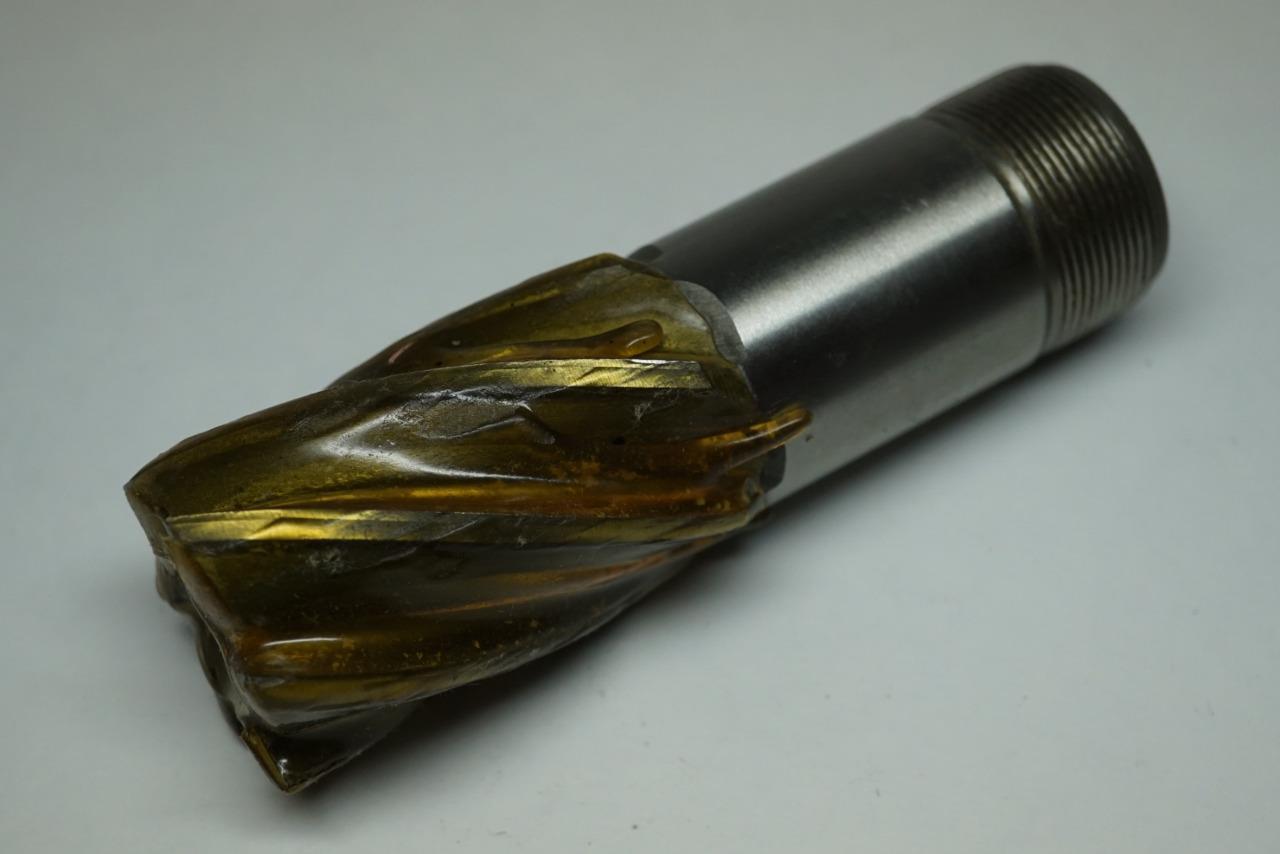 New Qualcut UK Made 36mm 6 Flute HSS No4300 32mm Screwed Shank End Mill