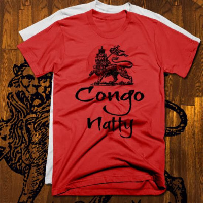 Reggae t-shirt Haile Selassie Rastafarian Jamaican Ethiopian African Congo Natty