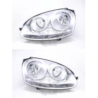 Halogen Scheinwerfer Set FüR VW Golf V 1K/5M 10/03-05/09 H7/H7 Mit Motor 1327434