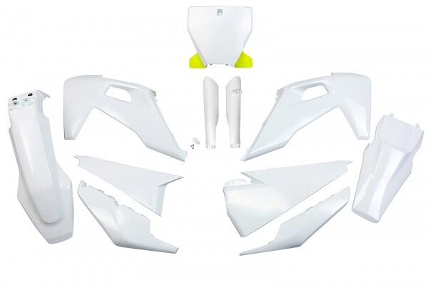 kit plastiche carene FULL Husqvarna TC FC  125 250 350 450 2019 - 2022 bianco