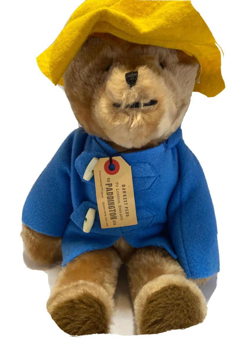 RARE 1975 EDEN PADDINGTON BEAR DARKEST PERU TO LONDON TOY w Tag