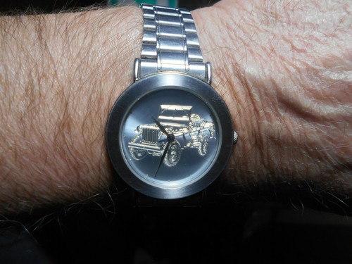 Willys MB Jeep Wristwatch CJ2A CJ3 A M38 A1 MC CJ5 CJ7 CJ8 Truck Wrangler YJ TJ - Picture 5 of 10