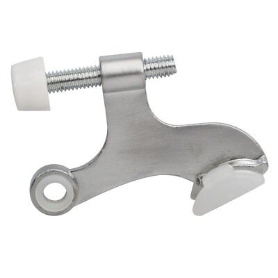 Rok Hardware Heavy Duty Hinge Pin Door Stop, Brushed Chrome
