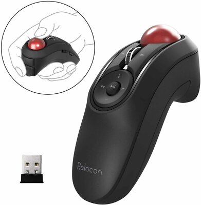 ELECOM Maus Wireless Empfänger inklusive Trackball Handy Typ M-RT1DRBK