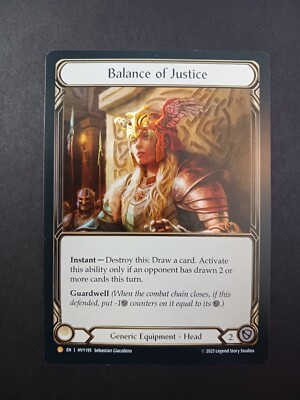 Balance of Justice, NM RF Rainbow Foil Legendary, Flesh and Blood 