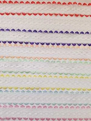 Dovecraft Eyelet Knitting In Lace - 35mm Wide Various Colours and Lengths