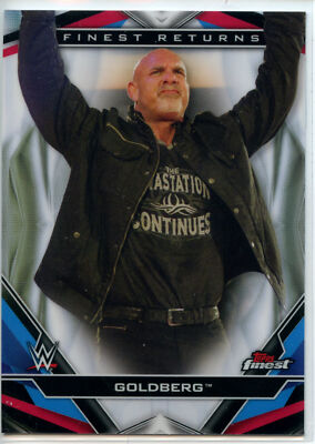 2020 Topps WWE Finest Returns Refractor #R-11 Goldberg - Raw 2016
