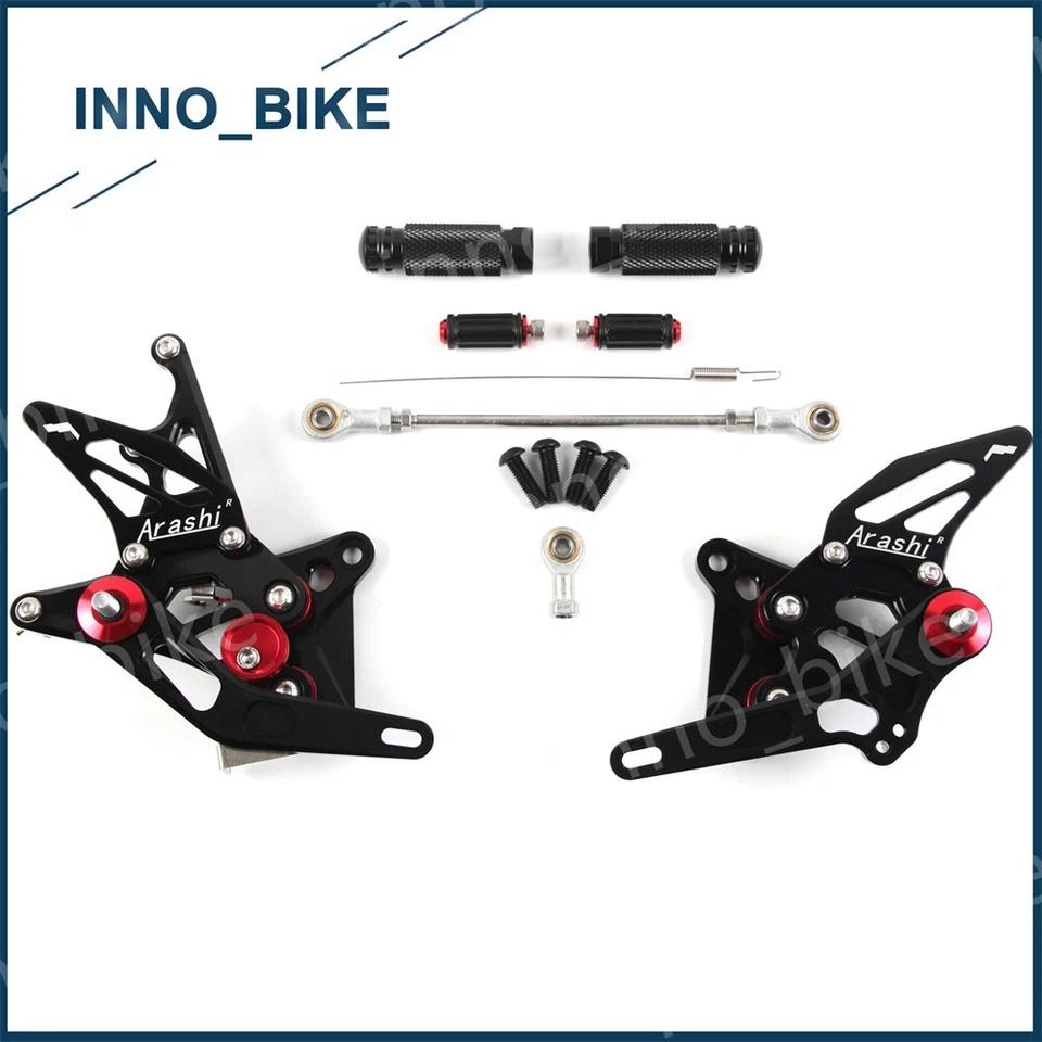 Juego de reposapiés trasero ajustable para Suzuki Hayabusa GSX1300R 2008-2020 Foto 2 de 4