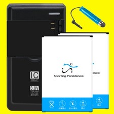 Boosting 2x 6980mAh Battery Extra Charger for Samsung Galaxy Note 3 CDMA Net10